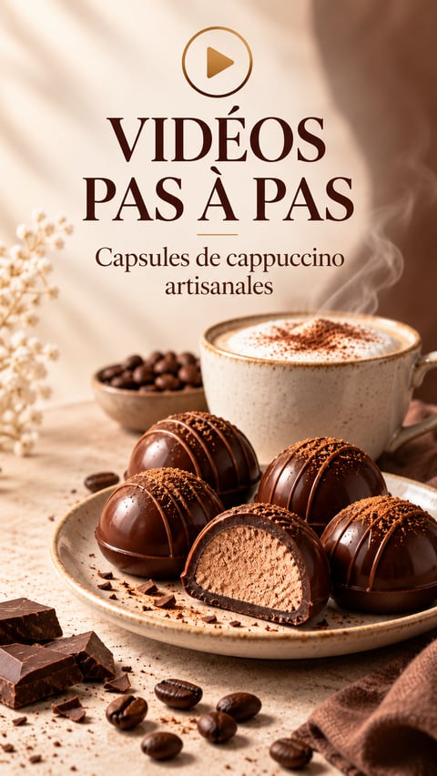 Cours vidéo étape par étape sur les capsules de cappuccino artisanales