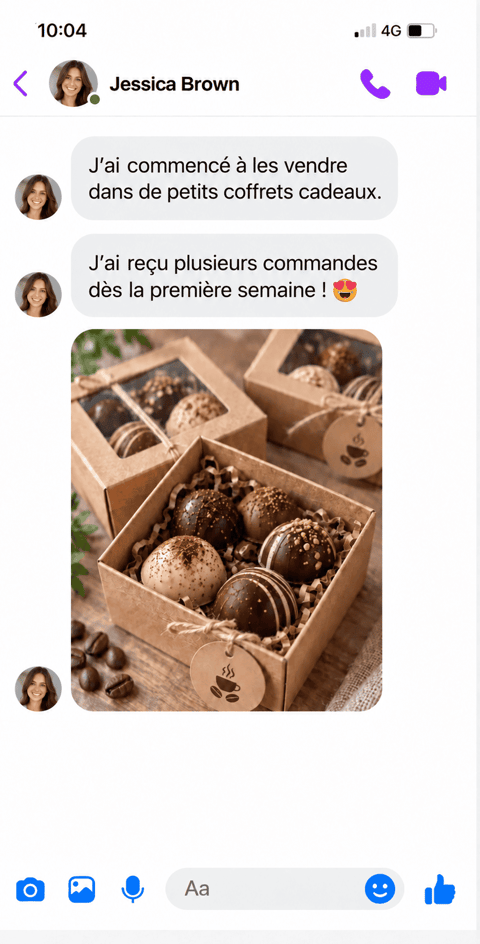 Avis de Jessica : plusieurs commandes dès la première semaine
